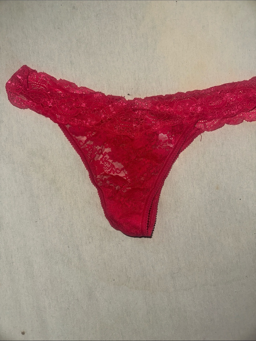 Womens Size Lace Thong Panty - Intimates